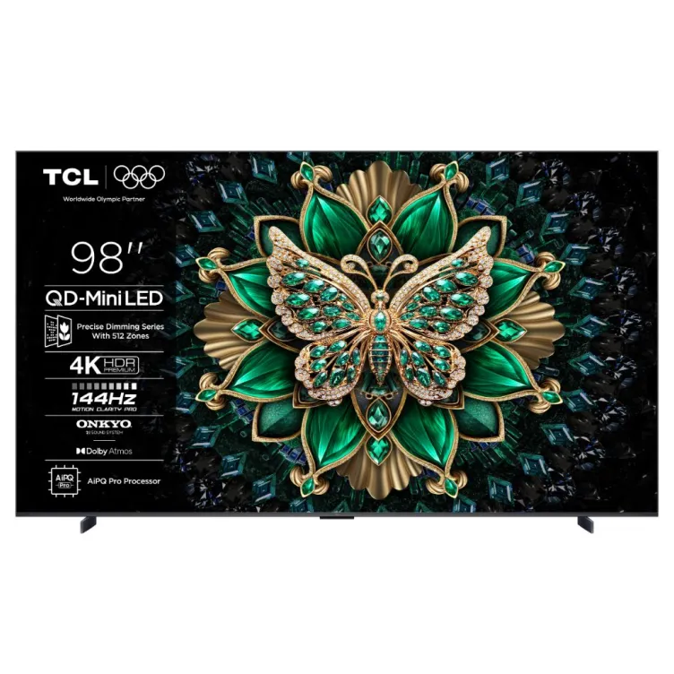 Televizor TCL 98C6K/MiniLED-QLED/98"/4K UHD/144Hz/Google TV/crna