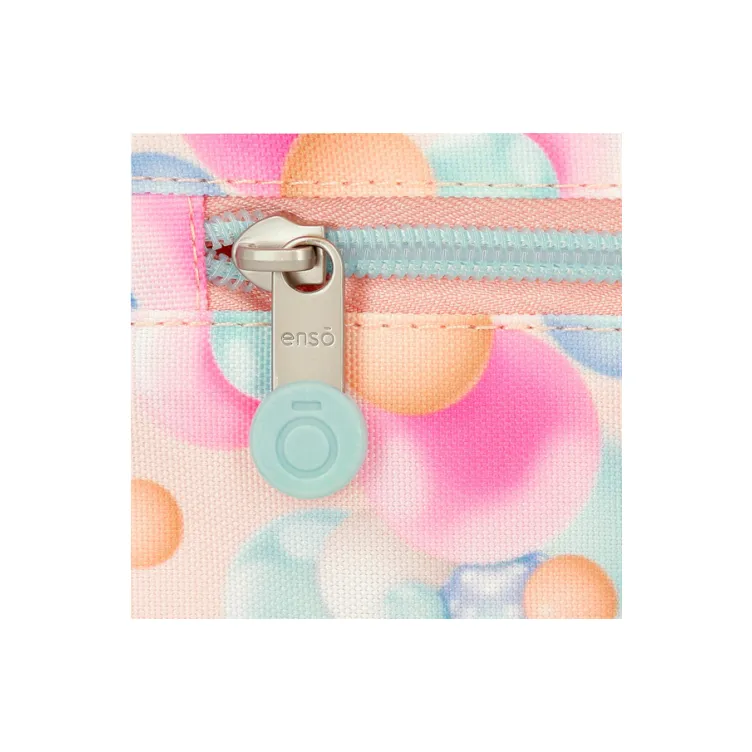 ENSO BUBBLES prazna pernica sa 3 pregrade - sky blue