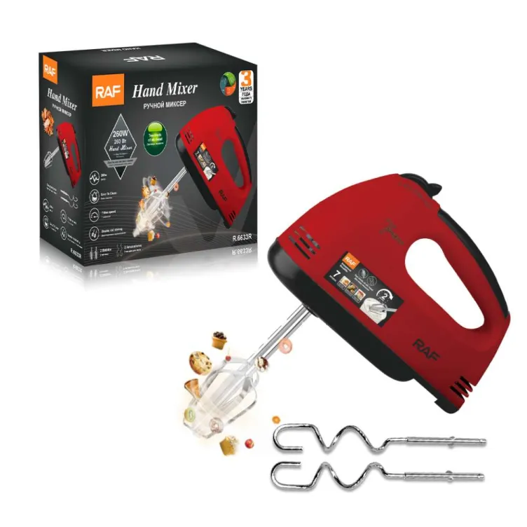 RAF R.6633R RUČNI MIKSER CRVENI 270W