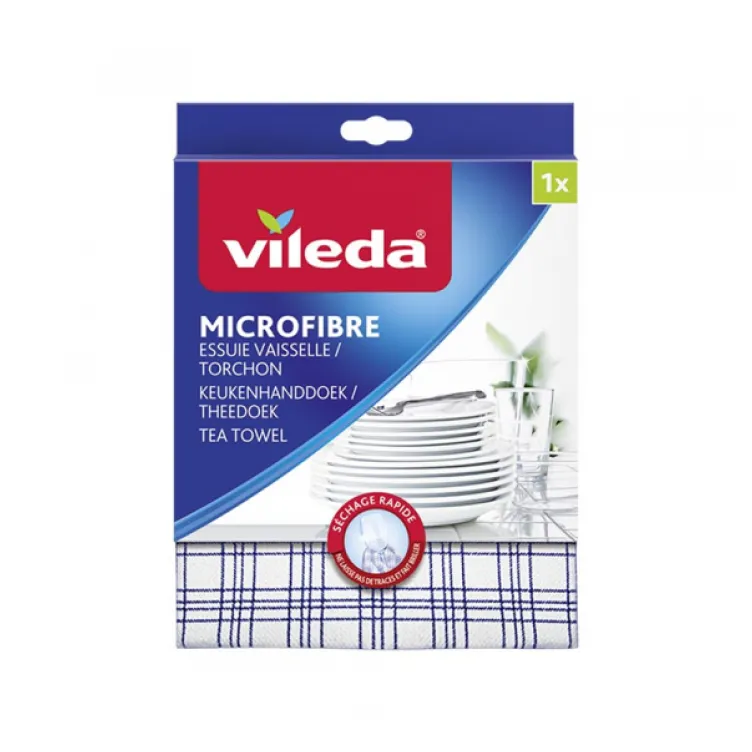 Mikrofiber krpa za poliranje posuđa Vileda Tea Towel 60x40 3/1 128425
