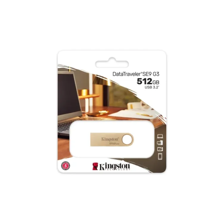 USB Flash 515GB Kingston 3.0 DataTraveler DTSE9G3/512GB champagne