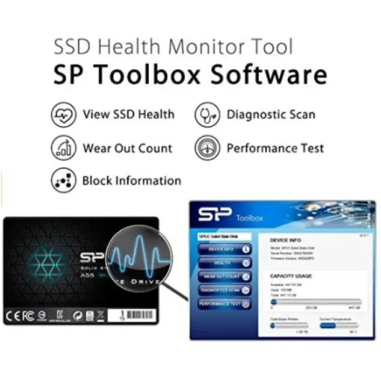 SSD Silicon Power 1TB Ace A55 2,5" SATA3 SP001TBSS3A55S25