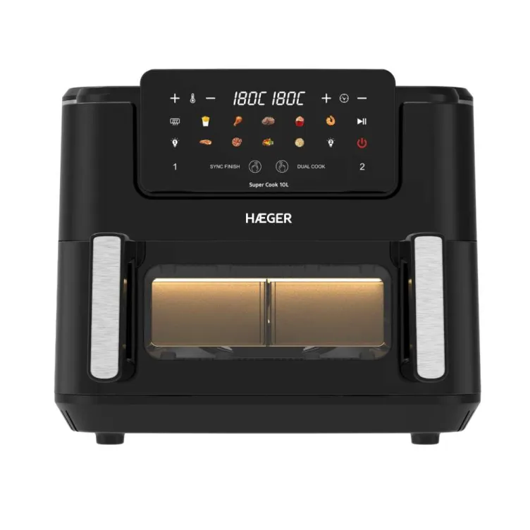 HAEGER AF-D10.010B FRITEZA NA TOPAO VAZDUH DIGITALNA 10,5L  2 POSUDE