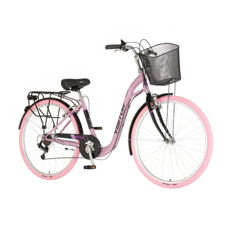 Bicikl visitor elite 28" roze crni
