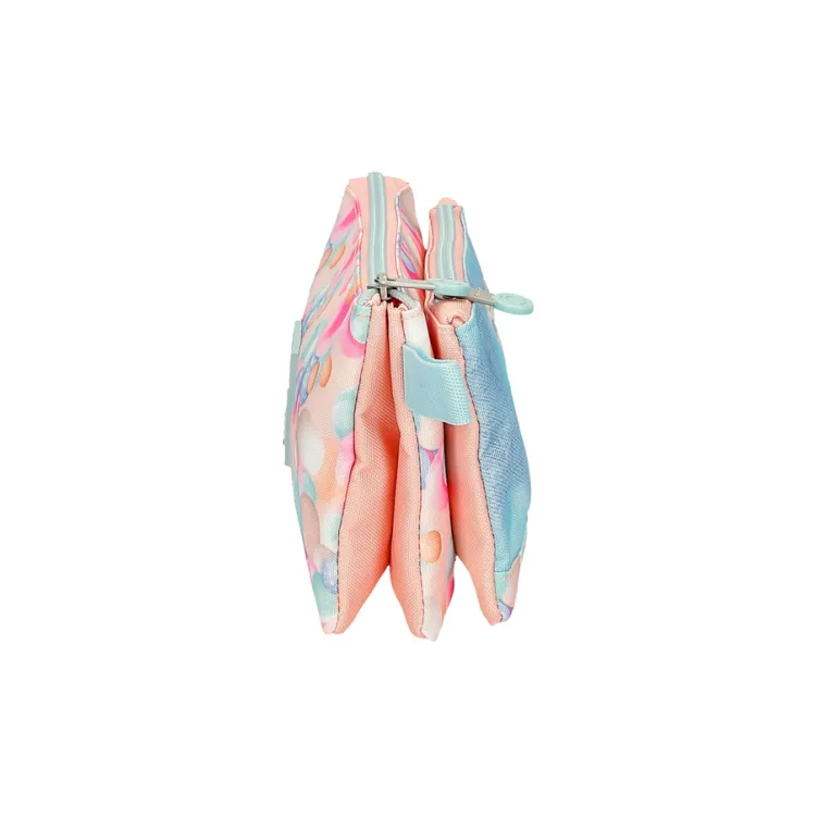 ENSO BUBBLES prazna pernica sa 3 pregrade - sky blue