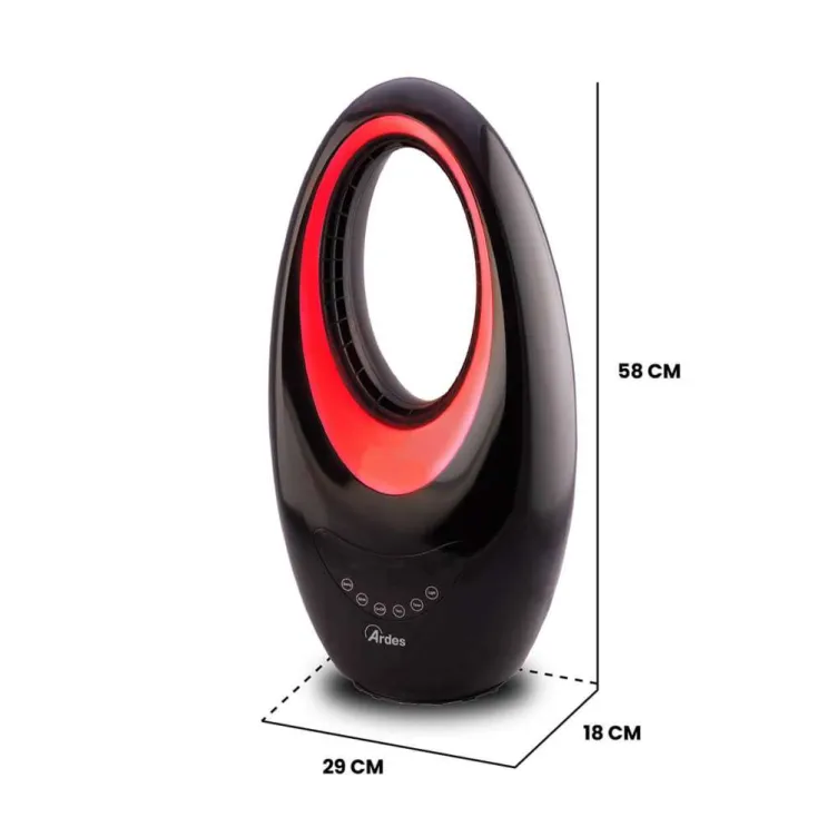 ARDES AR4BL1 KERAMIČKA GREJALICA SA VENTILATOROM LED SVETLOM I TAJMEROM
