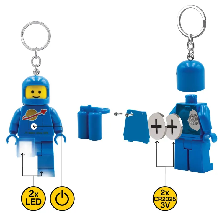 LEGO privezak za ključeve sa svetlom: Plavi astronaut