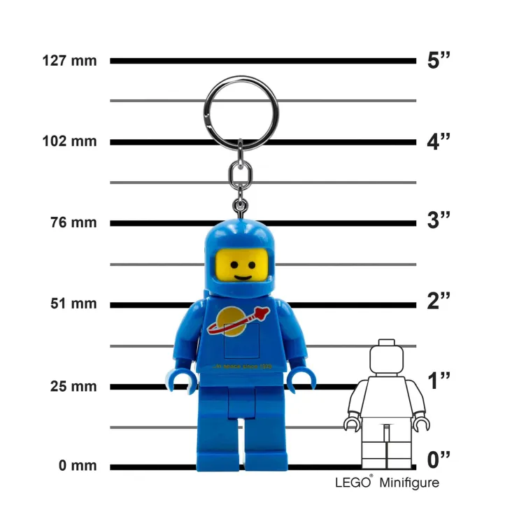 LEGO privezak za ključeve sa svetlom: Plavi astronaut