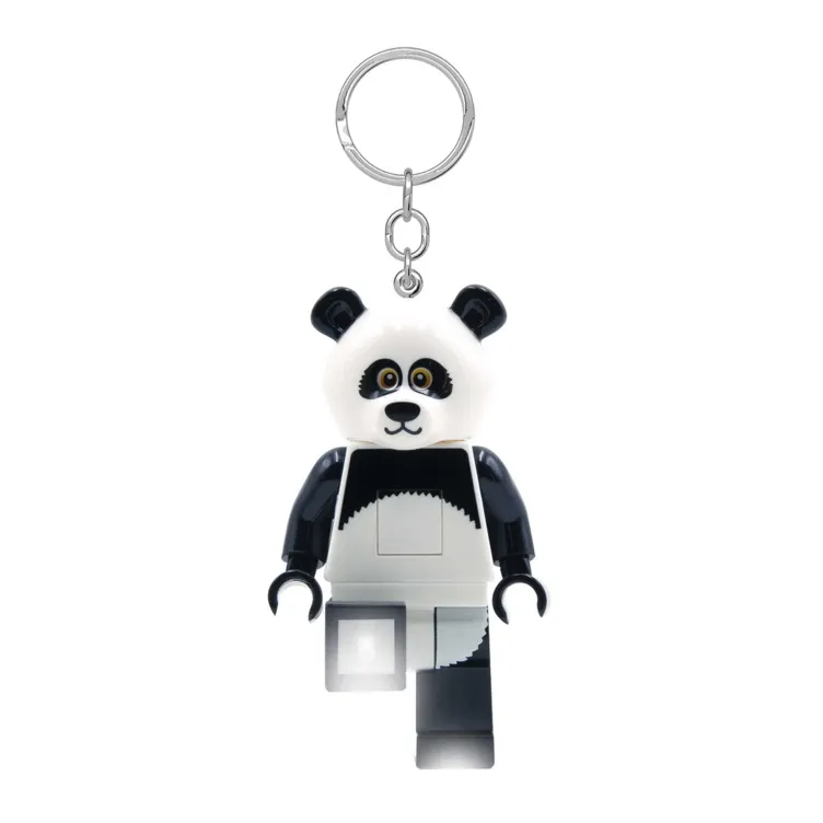 LEGO Minifigure privezak za ključeve sa svetlom: Tip u panda kostimu