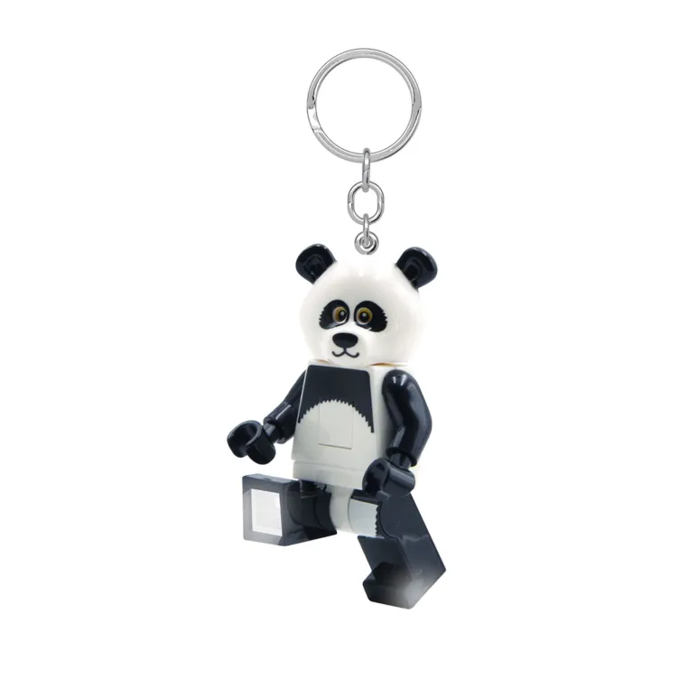 LEGO Minifigure privezak za ključeve sa svetlom: Tip u panda kostimu