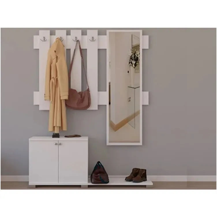 Predsoblje sa ogledalom belo