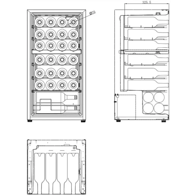 CAVIN NC-28B vinska vitrina