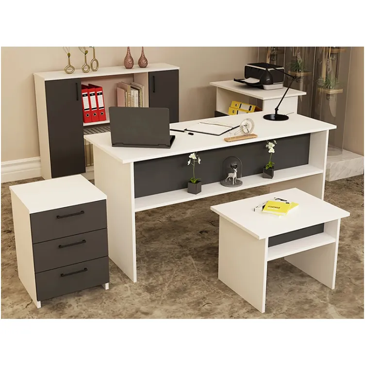 Kancelarijski komplet belo - antracit