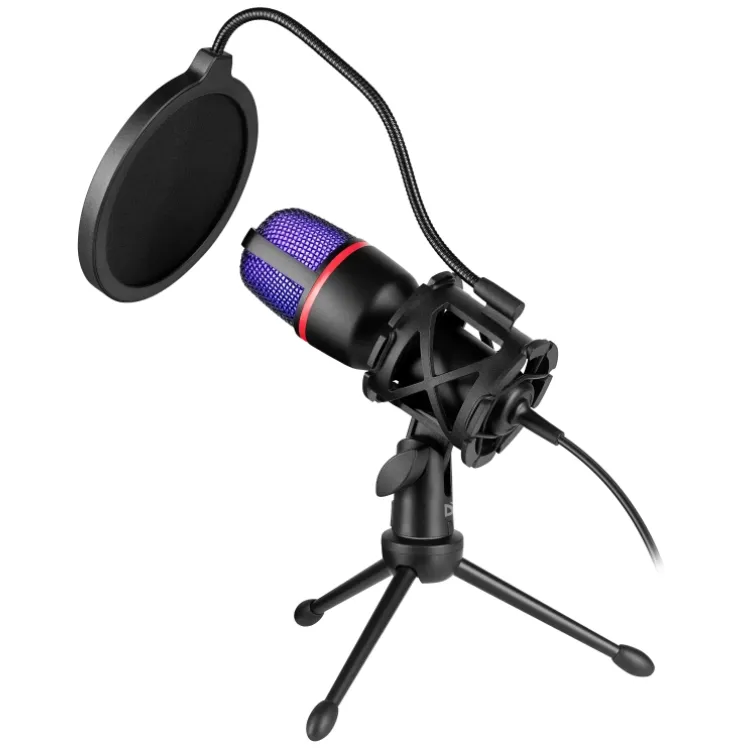 Gaming stream mikrofon Defender Forte GMC 300 3.5mm 1.5m kabl ljubicasti