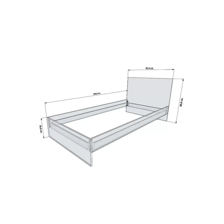 Krevet Evi 08 Belo belo