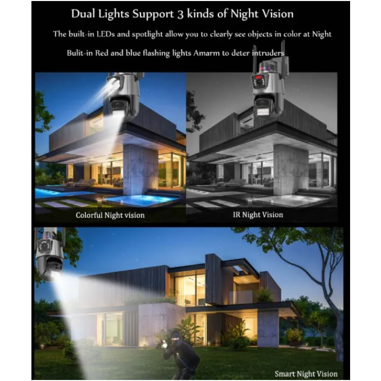 CAM-IP6MP-EP11-QQ GMB kamera 6 mpix microSD iCSee xmeye pro app Two-way voice PTZ ip66,3.6mm+3.6mm