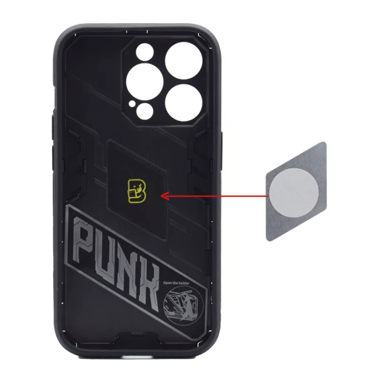 Maska Bibercas za iPhone 15 Pro crna