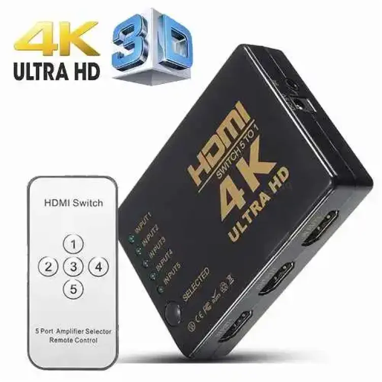 HDMI switch 5u1 HDS-006 4K Velteh sa daljinskim