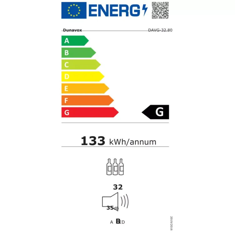 DUNAVOX DAVG-32.80DOP.TO vinska vitrina