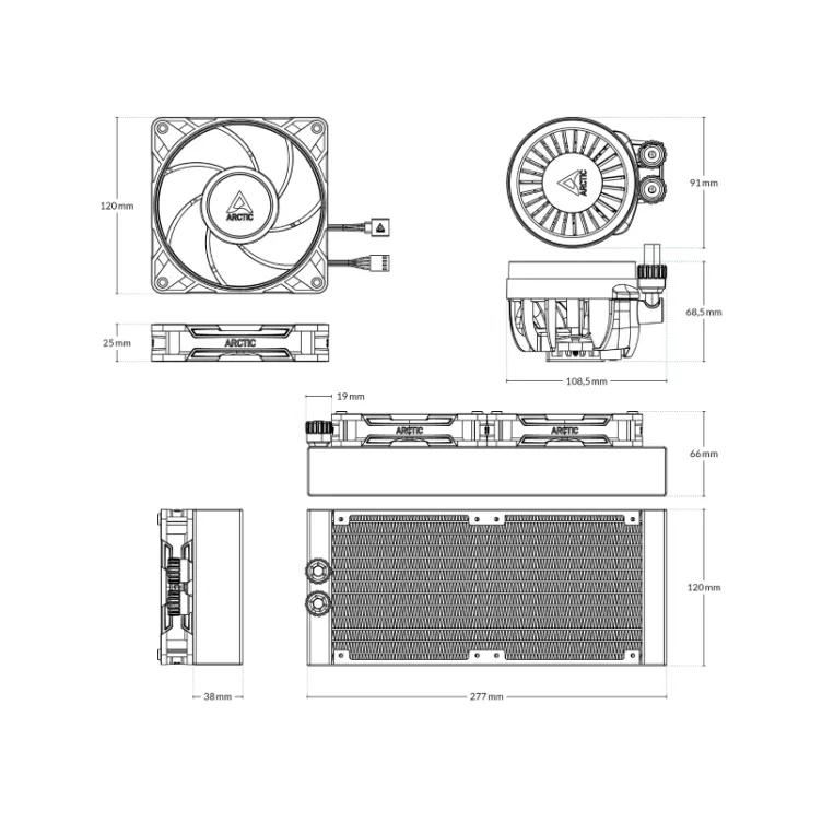 Liquid Freezer III Pro 240 Black vodeno hlađenje (ACFRE00178A)