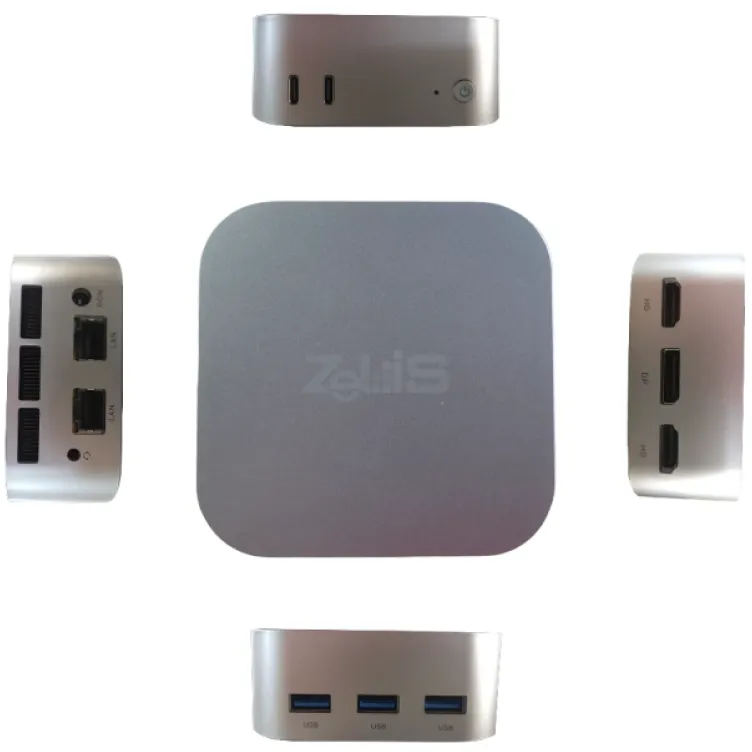 Mini PC Zeus N5 Celeron QC N150 3.40 GHz/DDR5 12GB/m.2 256GB/LAN/Dual WiFi/BT/2xHDMI/DP/Win 11 Pro
