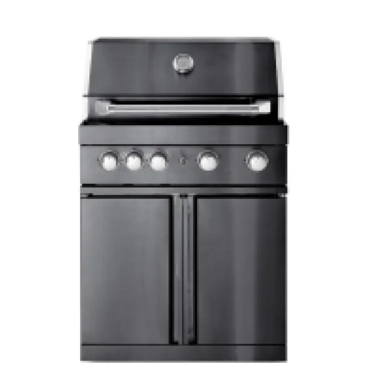 Crni inox plinski roštilj 15891