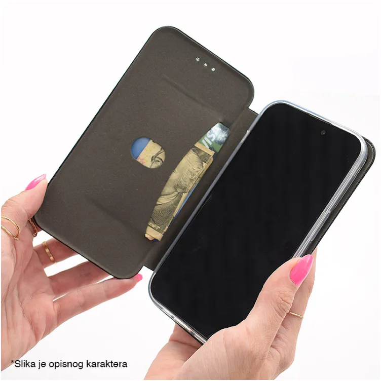 Maska na preklop Teracell Flip Premium za Honor Magic 5 Lite/ X9a roze zlatna.