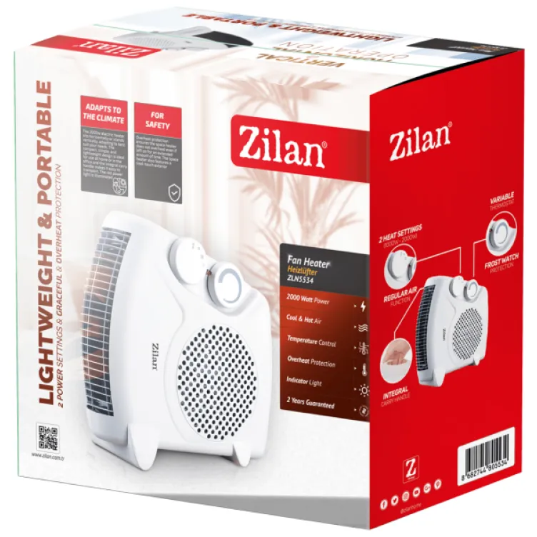 Zilan ZLN5534 Grejalica sa ventilatorom, 2000W