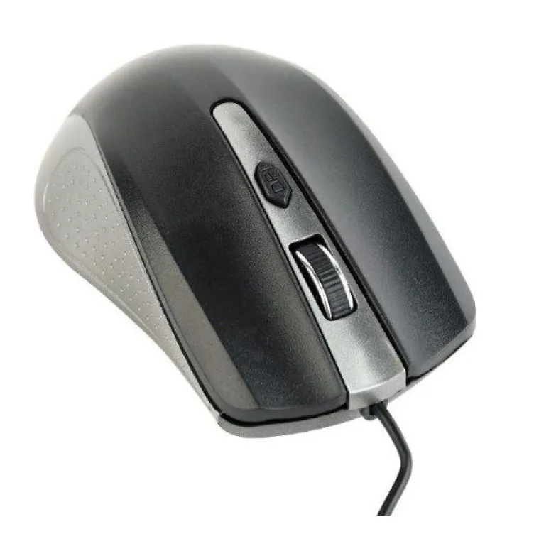 MUS-4B-01-GB Gembird Opticki mis 800-1200Dpi 4-button spacegrey/black 99mm  USB kabl 1,35m FO