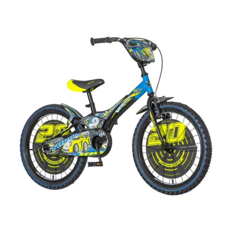 Bicikl visitor turbo 20" žuto plavi