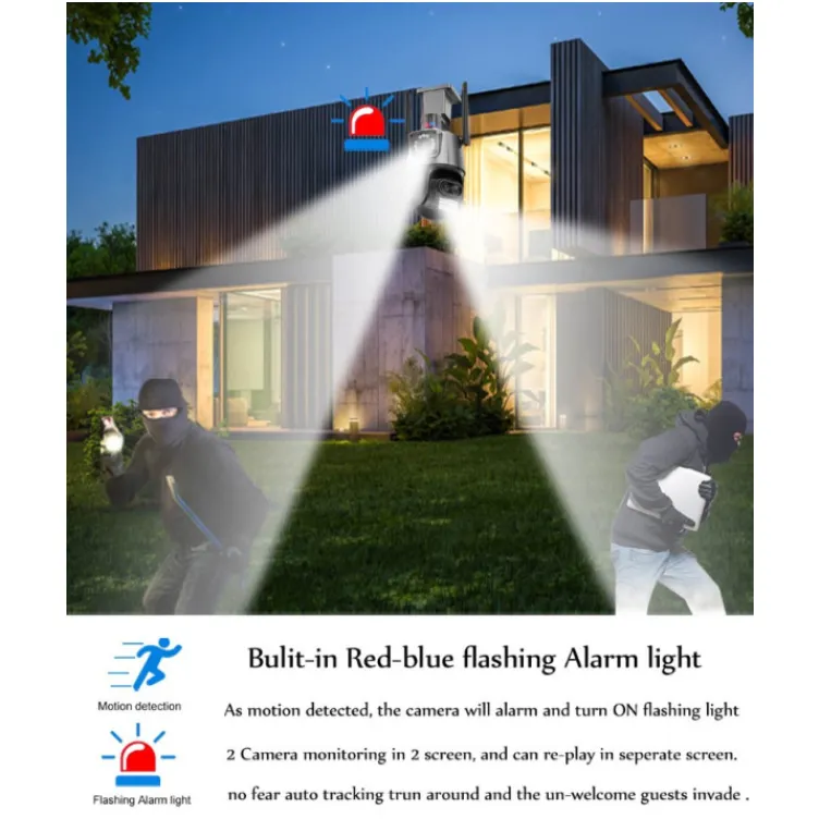 CAM-IP6MP-EP11-QQ GMB kamera 6 mpix microSD iCSee xmeye pro app Two-way voice PTZ ip66,3.6mm+3.6mm