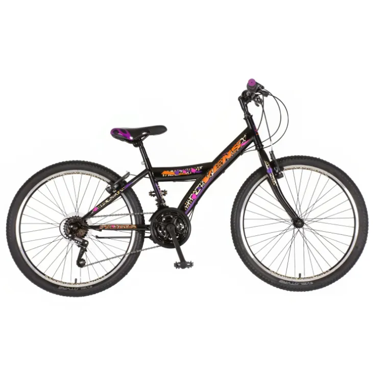 Bicikl venssini parma 24" crno roze