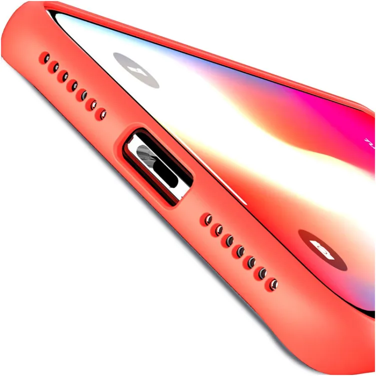 Maska Polychromatic za iPhone XS crvena