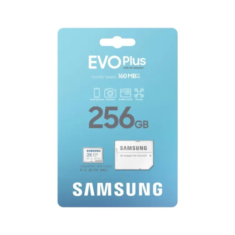 Micro SD Card 256GB Samsung Evo Plus MB-MC256SA