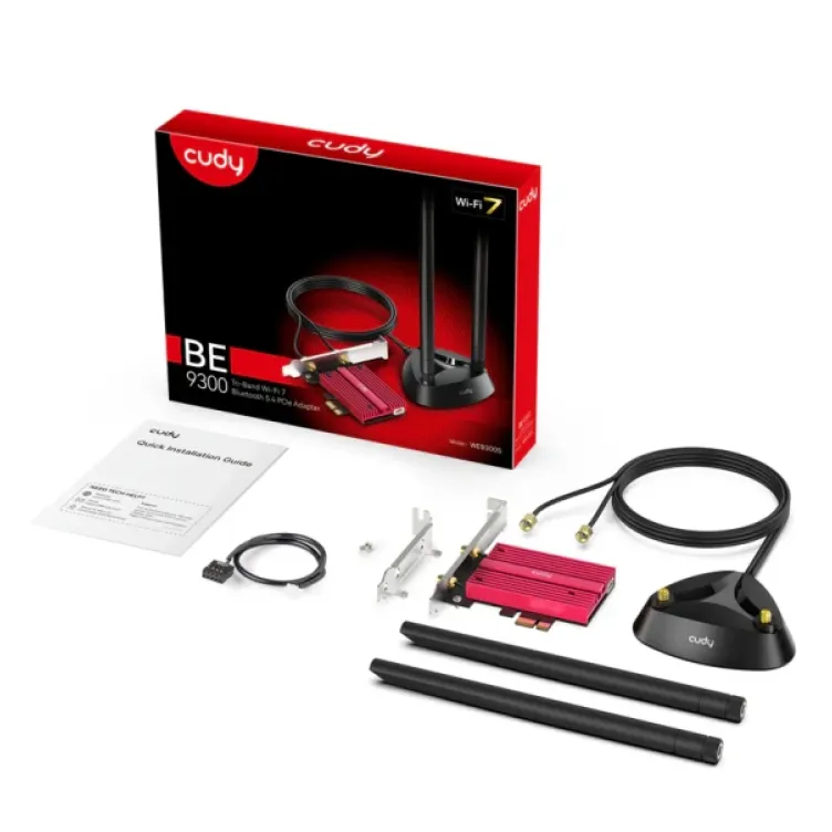 PCI-E mrežna kartica Wi-Fi 7 Cudy WE9300S BE9300 Tri-Band/BT 5.4