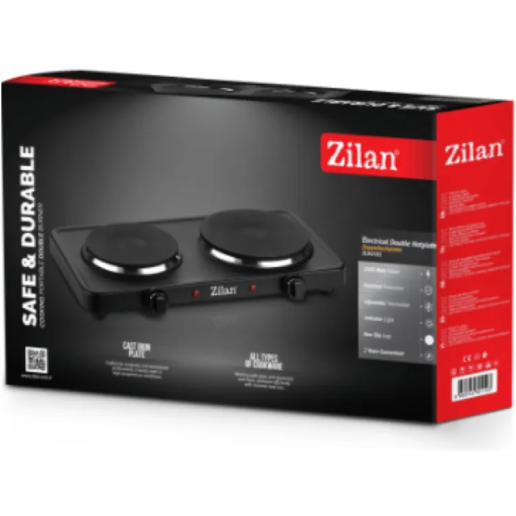Zilan ZLN2181 Elekticni rešo sa dve ploèe, 2500 W, crna