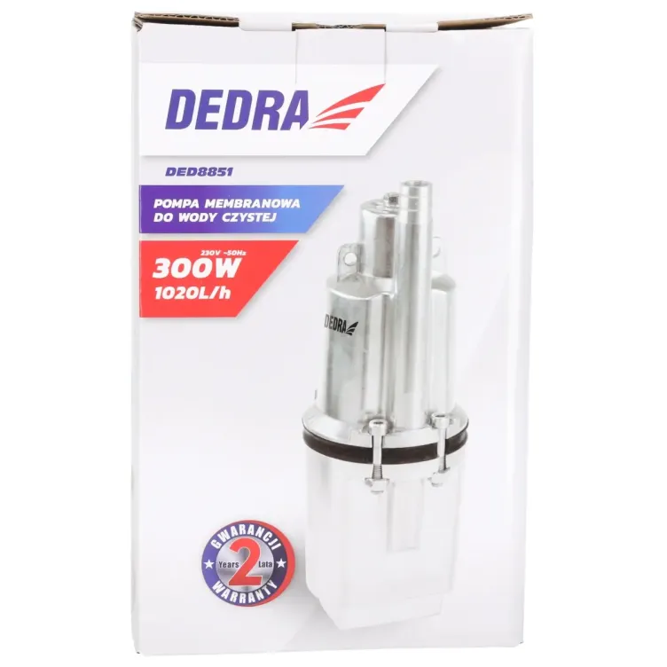 Potapajuća membranska pumpa za čistu vodu DEDRA DED8851 – 300W