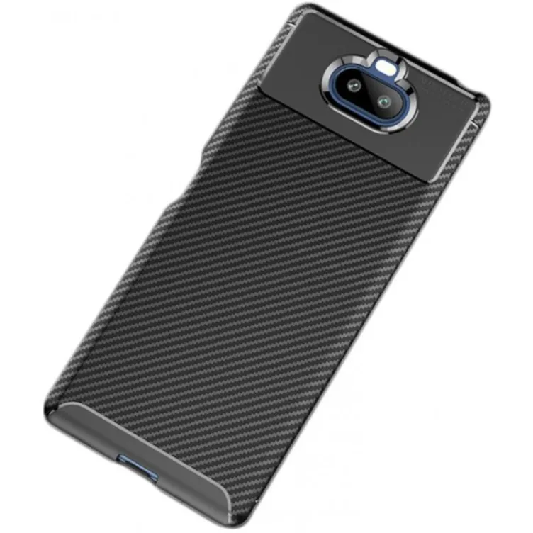 MCTK74-HUAWEI Nova 5T * Futrola Carbon Fiber Silicone Black (229)