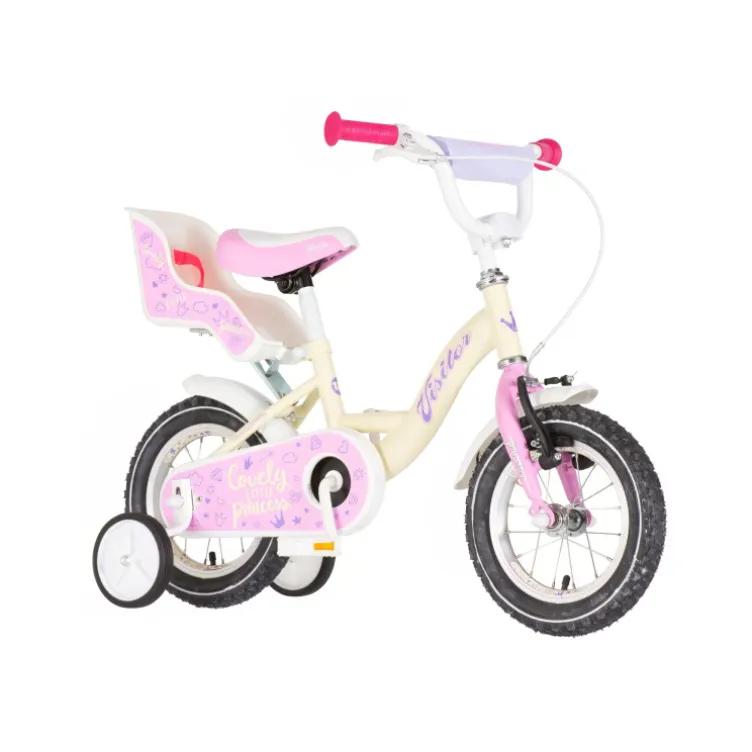 Bicikl visitor lovely little princess 12" belo roze