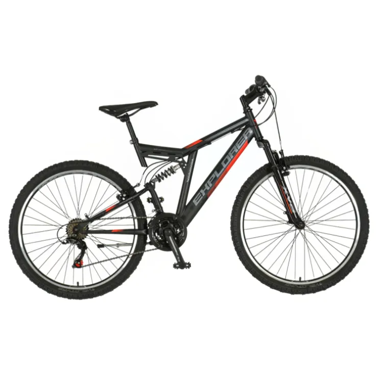 Bicikl explorer thunder full suspension 26" crno crveni 21 brzina