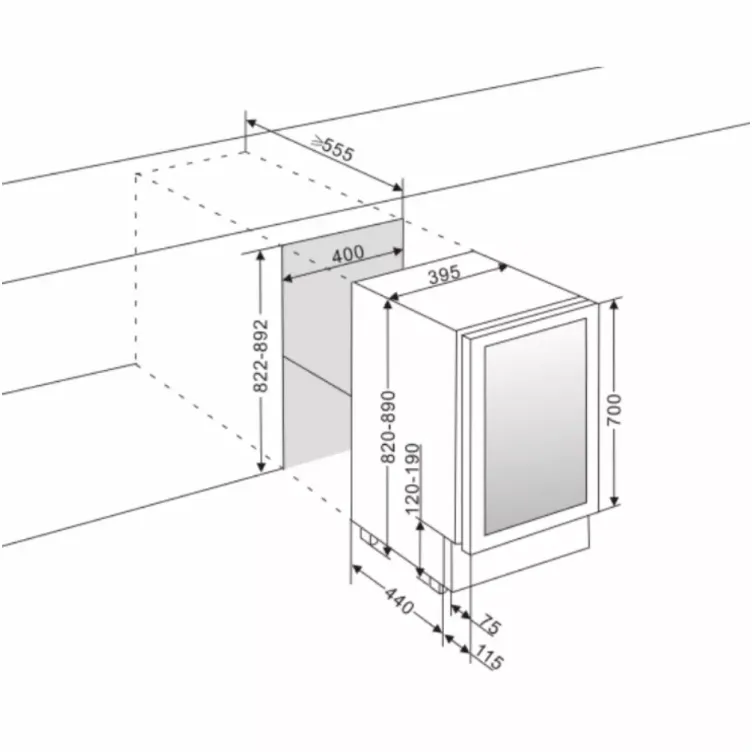 Frizider za pivo mQuvée BS40AB-700