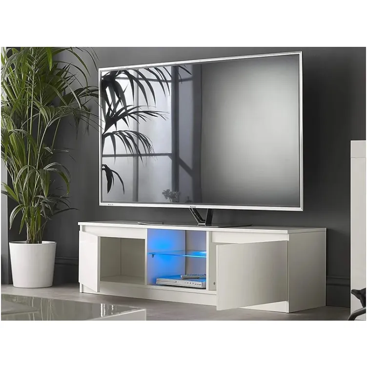 Tv komoda Luxury belo sa led rasvetom