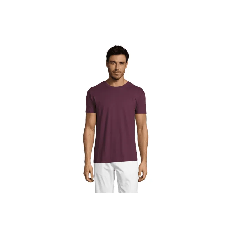 REGENT unisex majica sa kratkim rukavima - bordo, M