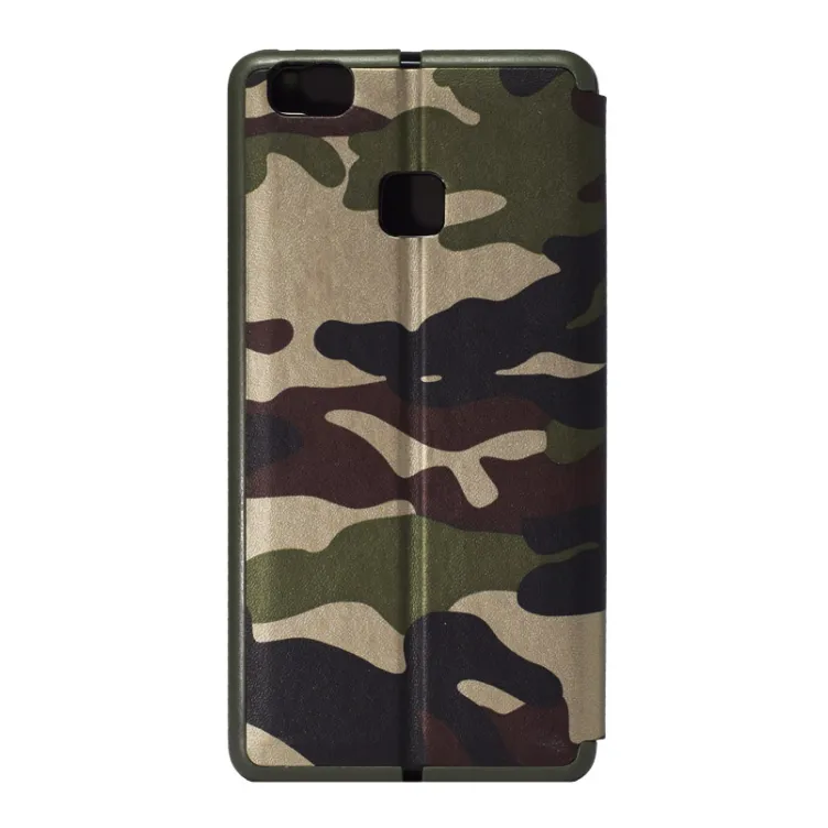 Maska na preklop Army flip cover za Huawei P9 Lite zelena