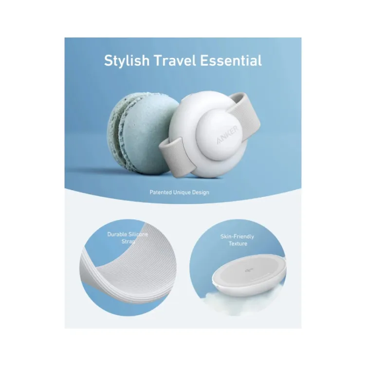 MagGo Bežični 3u1 sklopivi punjač beli