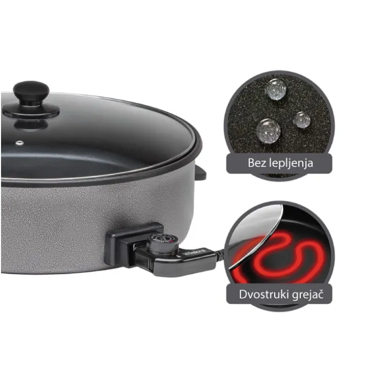 ISKRA električni tiganj 1500W