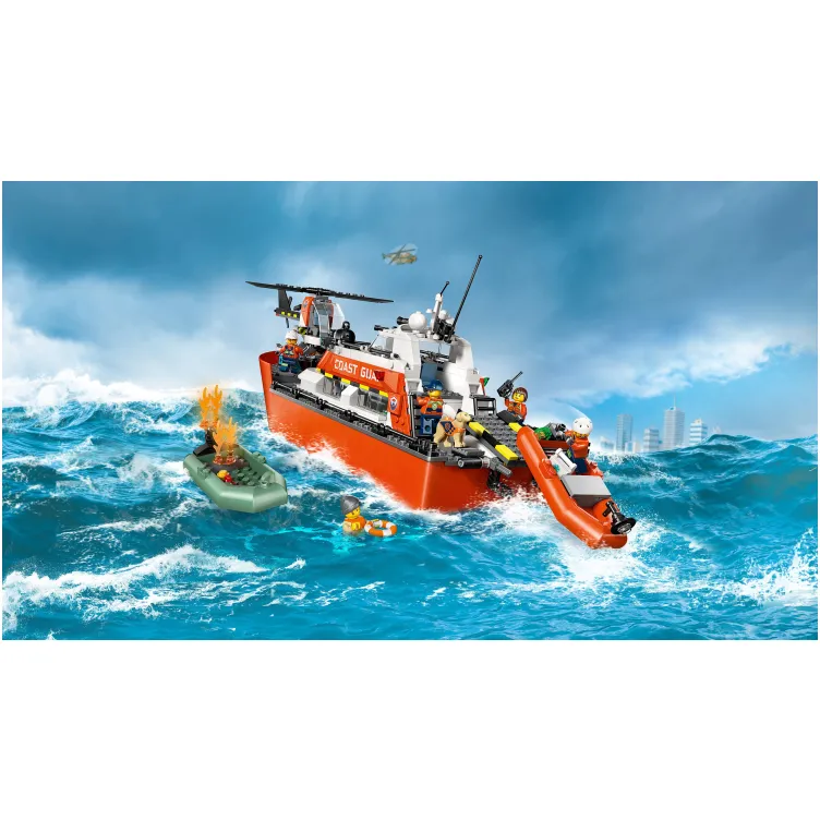60504 Spasilački brod i helikopter obalske straže