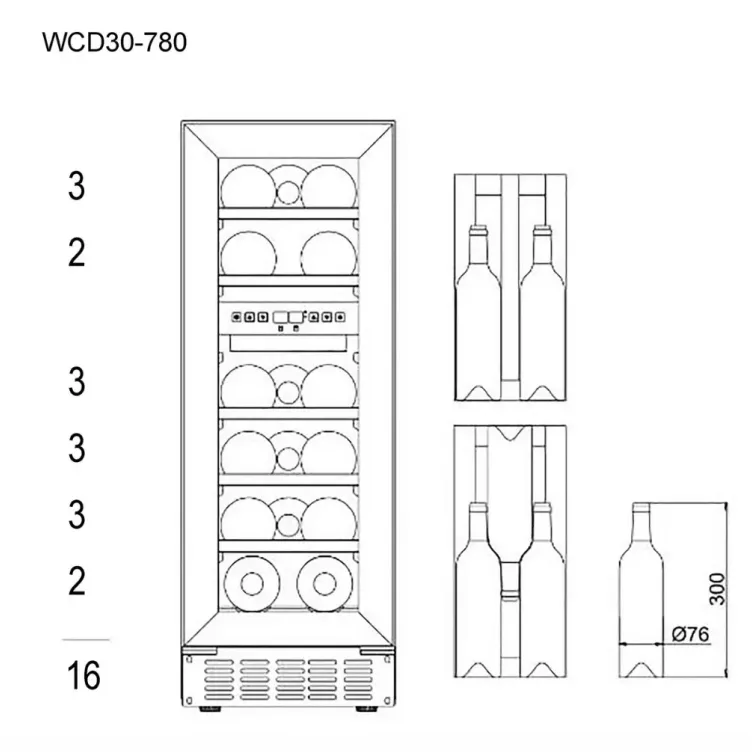mQuvée WCD30AB-780 vitrina za vina