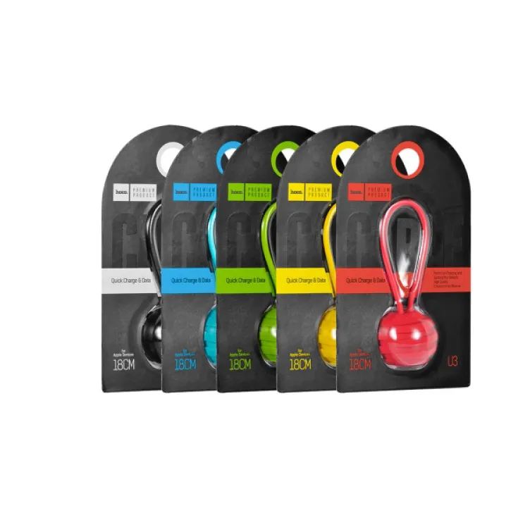 Kabel Hoco U3 Whorl charm Micro USB crveni.