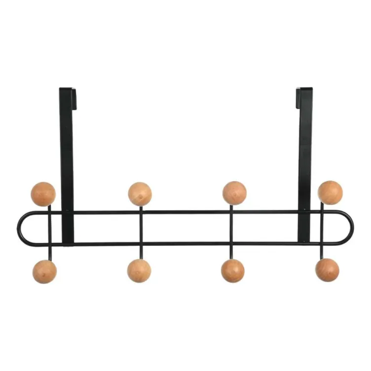 ESTIA ES02-18306 ČIVILUK ZA VRATA SA 8  KUKICA METAL CRNI